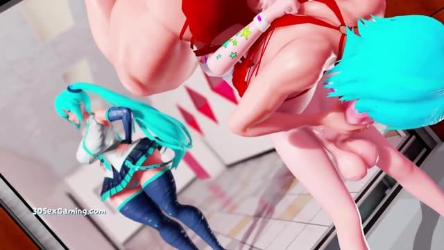 Monster Cocks DP For Mommys Girl â FUTA on FUTA Threesome â EXCLUSIVE STEP Family Animation