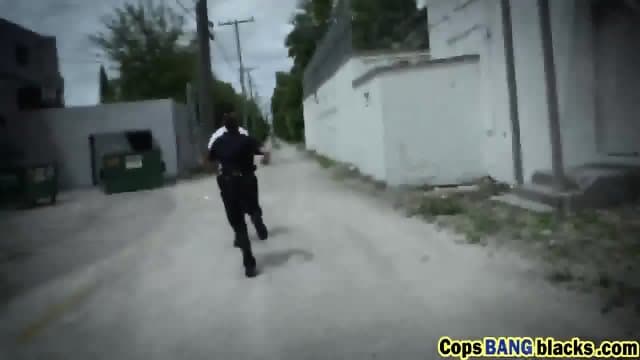 Cops pull suspect over and fuck him out in public