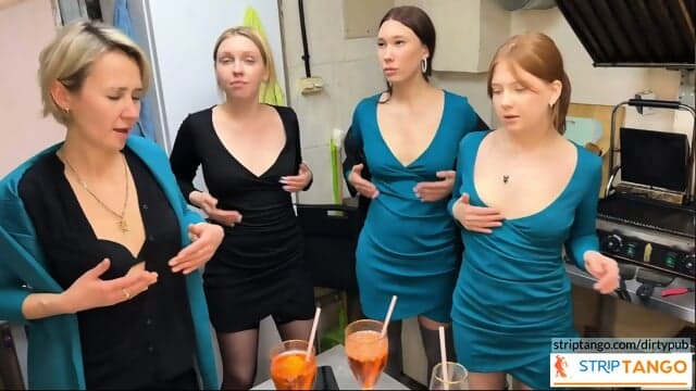 College Student Licks Horny Babe - during their work in a fast food!