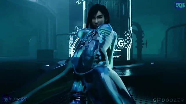 Slime Tifa dildo play