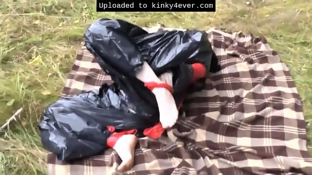 Girl Tied Up And Gagged In Her Garbage Bag Dress - Teaser Video