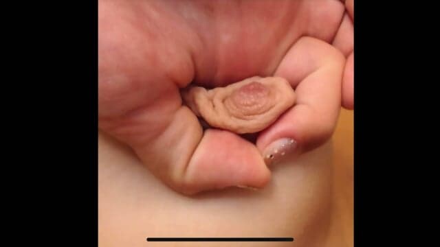 Petite blonde teen tiny tanlined titties