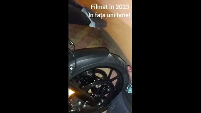 I was at the hotel and I told the boy I wanted to make a video with his motorcycle.and then I went and massaged my dick with a motorcycle tire until I released my cum I lost the remaining two videos w