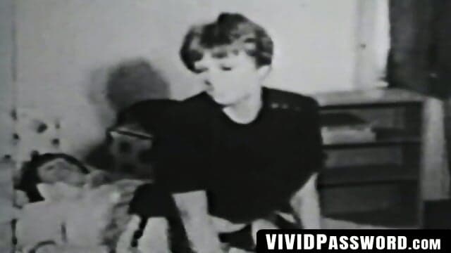 Classic couple's hardcore sex in vintage porn video