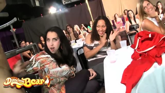 DANCING BEAR - Ali Rails A Hot Chick In Front Of Cheering Girls  Dick Sucking Mayhem