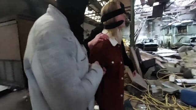 Girl Blindfolded And Cleavegagged  Kinky4Ever