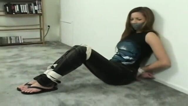 Tiedup And Tape Gagged In Flip Flops  Kinky4Ever