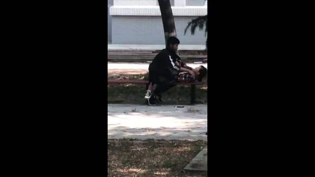College Student Sex in Public Place