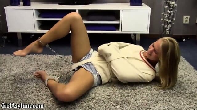 Straitjacket And Ankle Cuffs  Kinky4Ever