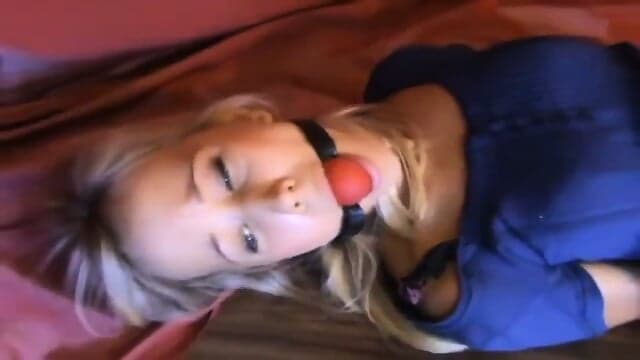 Foxy - Leather Cuff Hogtie  Kinky4Ever