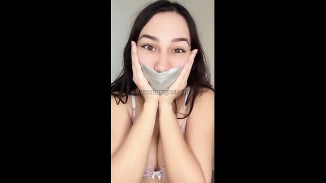 Kyara- Sock Stuffed Tape Gag  Kinky4Ever