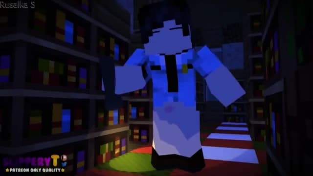 Security guard gets head from a ghost