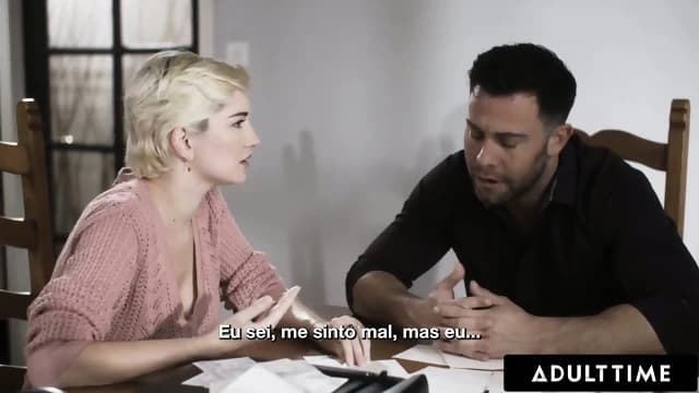 ADULT TIME - Skye Blue Fucks Bestie's Cheating  Cure His Cold Feet! PORTUGUESE SUBTITLES