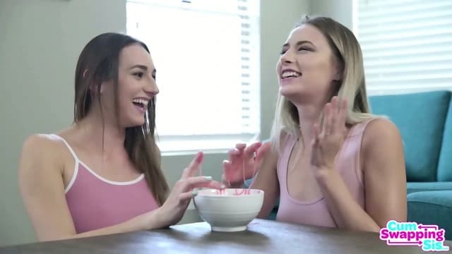 Andi Rose & Kyler Quinn - Cum Swapping