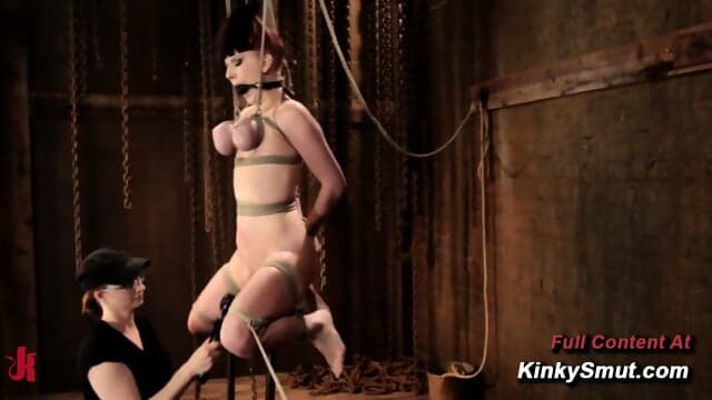 Newbie Jade bondage sybian orgasm Nerine breast suspension backbend exposed pussy tits hardcore porn
