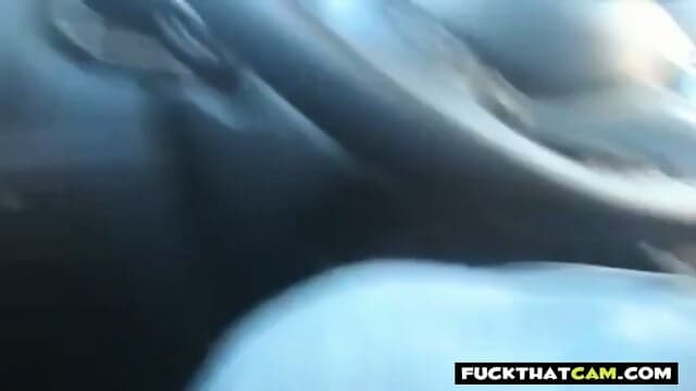 Car Sex With a Busty MILF Caught on Webcam