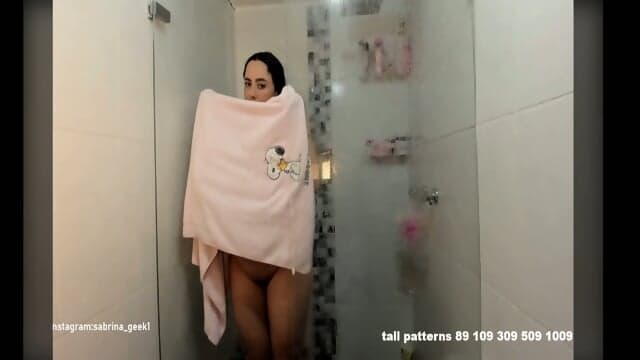 Sabrina_geek takes a shower