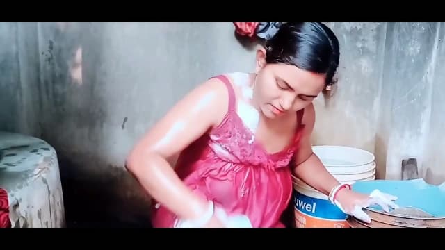 Mili Singha Youtuber - Bathing party