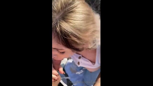 Thirsty Baby Fawnxo Blows A Cock Outdoors