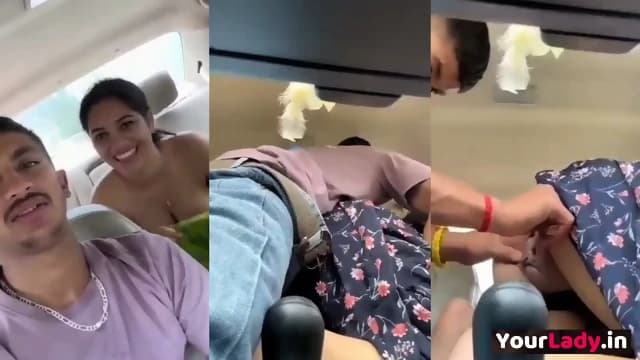 viral Indian beauty girl mms in car