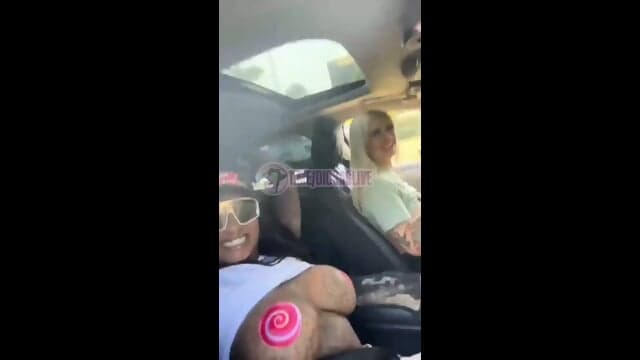 Flashing in the car