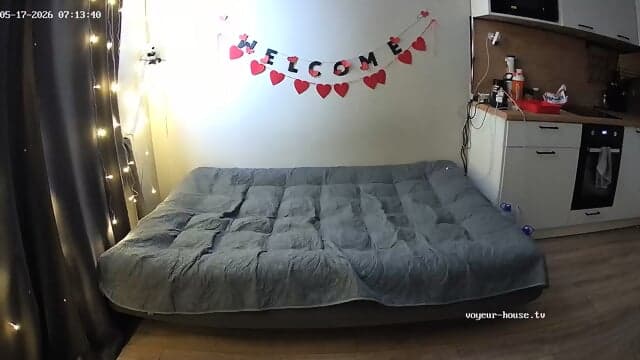 Living room camera at Ameya Luis reallifecam apartment at Voyeur House TV 17.05.2026 from 05 h 29 min to 06 h 29 min needitat