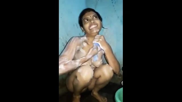 College girl enjoy bathing