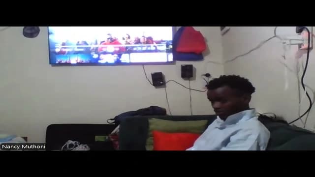 Nancy Muthoni With A Shy Boy