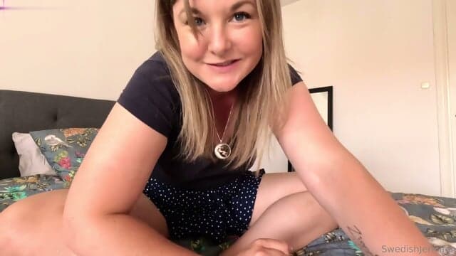 Swedish Jennifer ASMR Dildo Ride
