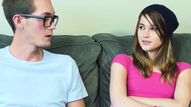 Tiny Girl And Her Tall Boyfriend Having Fun