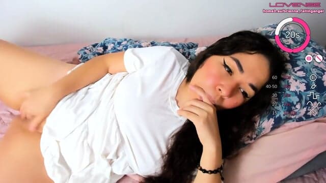 Surrounded By Glowing Pink Lights I Pose Like A Confident Camgirl And Enjoy My Playful Camera Moment