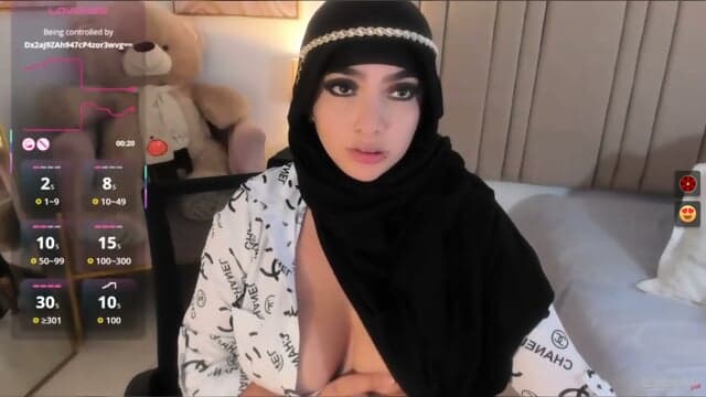 Malih Have On Black Veil And Looking Hot
