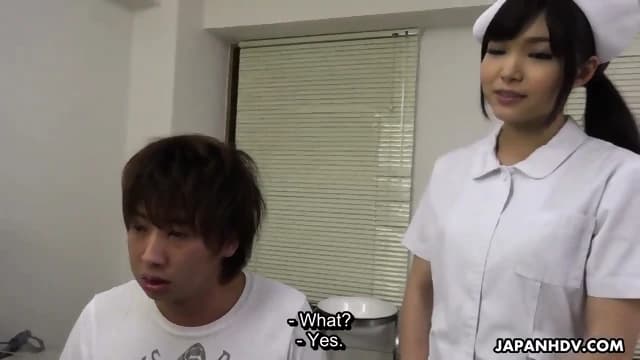 Japanese Nurse Shino Aoi Blows A Patient's Dick In The Doctor's Office Uncensored