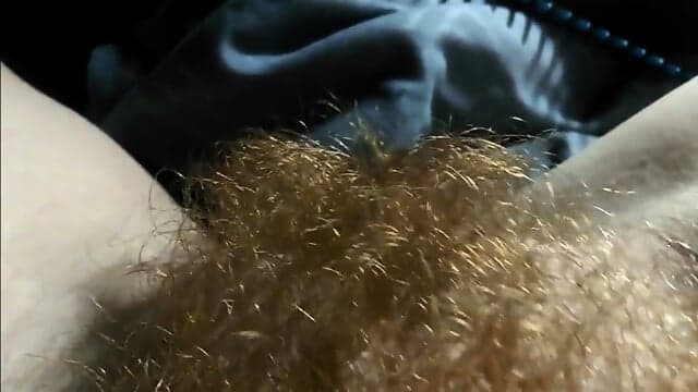 Hairy Amateur Redhead Pussy Masturbation