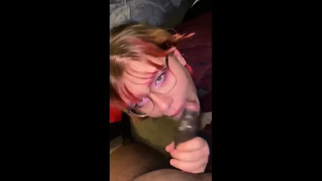 Pig Slut Swallows Big Black Cock
