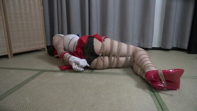 Asian Sailor Mars Cosplay Bondage