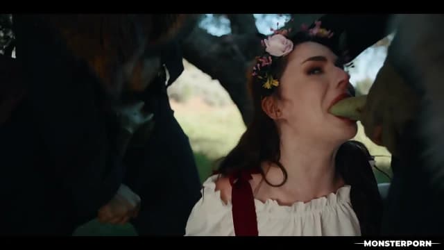 Maddie Wren Monster Fucked - Real Life Hentai Threesome