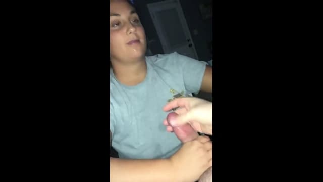 Wife Sucks Cock, Takes Massive Facial, And Loves It
