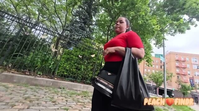 Dominican Woman In Red And Black Spandex