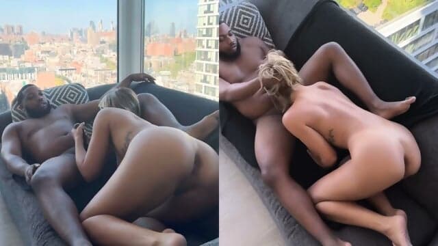 Blonde Combines Massage And BBC Sex