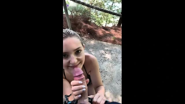 Sexy Black Spot Bikini Weard Girl Blowjob In Public Place