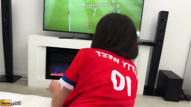 Katty West Gets Anal Fucked While Watching The World Cup
