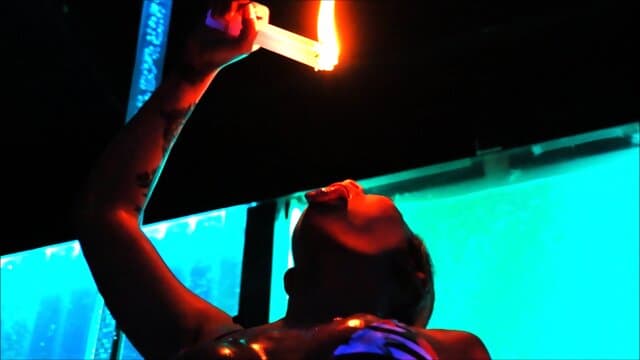 Show Girls Fire show in LK Metro