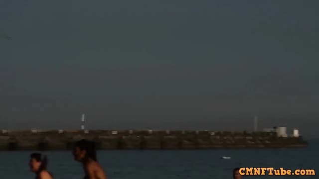 nude girls embarrassed in beach