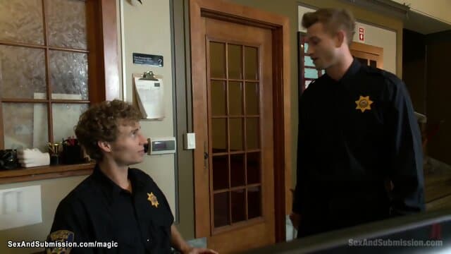 Security guards anal fuck bound MILF