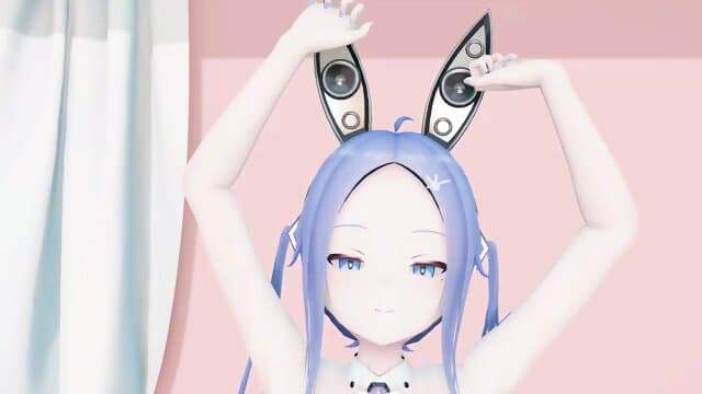 TYPE LO CHAN HENTAI MMD DANCE PLAYBOY COSTUME BLUE HAIR COLOR EDIT SMIXIX