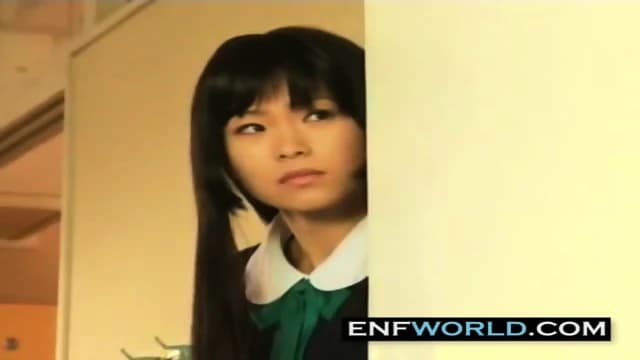 Japanese schoolgirl ENF magically stripped by wizard