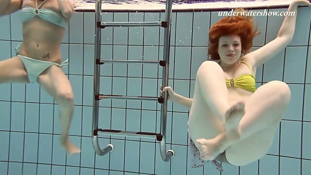 Sexy nudist babes underwater Lenka and Ala