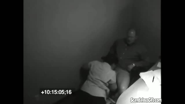 Secretary with big tits Blowjob Caught on Camera