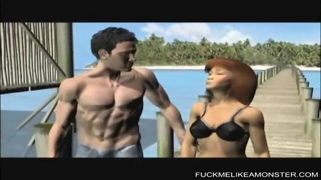 Cartoon babe pussy fucked from behind